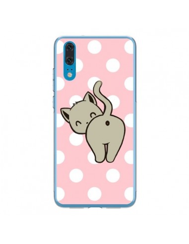 Coque Huawei P20 Chat Chaton Pois - Maryline Cazenave
