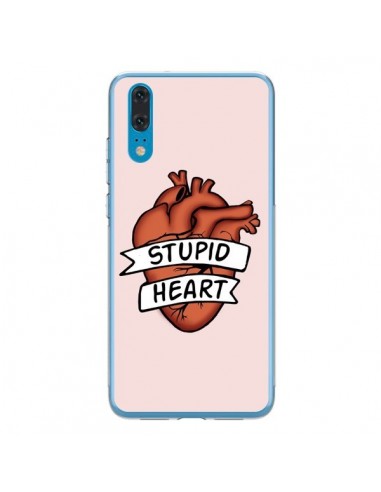 Coque Huawei P20 Stupid Heart Coeur - Maryline Cazenave