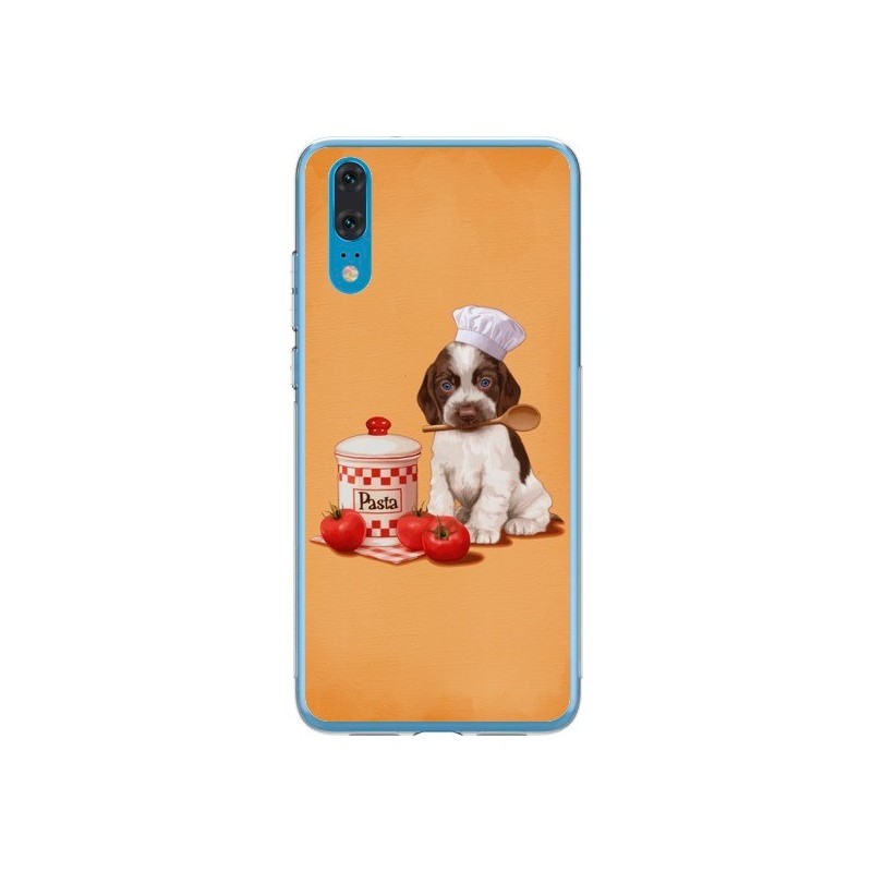 Coque Huawei P20 Chien Dog Pates Pasta Cuisinier - Maryline Cazenave