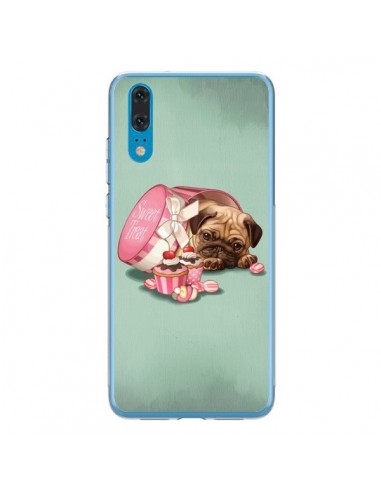 Coque Huawei P20 Chien Dog Cupcakes Gateau Bonbon Boite - Maryline Cazenave