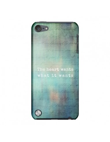 Coque The heart wants what it wants Coeur pour iPod Touch 5 - Sylvia Cook