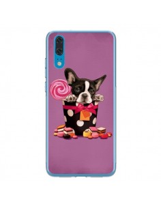 Coque Huawei P20 Chien Dog Boite Noeud Papillon Pois...