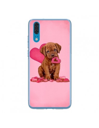 Coque Huawei P20 Chien Dog Gateau Coeur Love - Maryline Cazenave