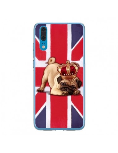 Coque Huawei P20 Chien Dog Anglais UK British Queen King Roi Reine - Maryline Cazenave