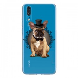 Coque Huawei P20 Chien Bulldog Noeud Papillon Chapeau...