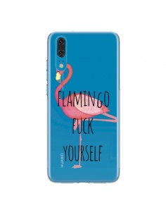 Coque Huawei P20 Flamingo Fuck Transparente - Maryline...