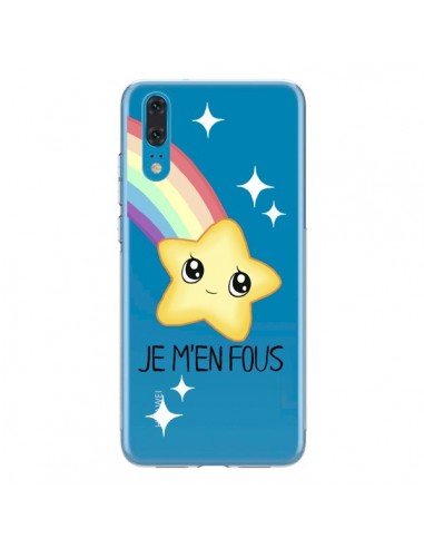 Coque Huawei P20 Etoile Je M'en Fous Transparente - Maryline Cazenave