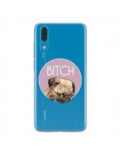 Coque Huawei P20 Bulldog Bitch Transparente - Maryline...