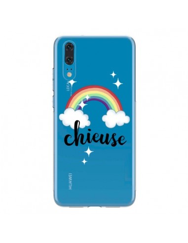 Coque Huawei P20 Chieuse Arc En Ciel Transparente - Maryline Cazenave