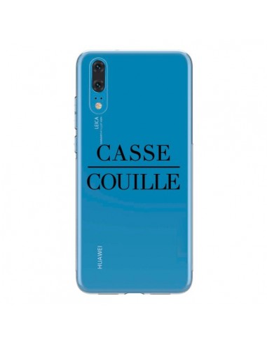 Coque Huawei P20 Casse Couille Transparente - Maryline Cazenave