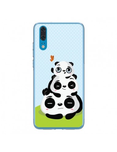 Coque Huawei P20 Panda Famille - Maria Jose Da Luz