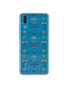 Coque Huawei P20 Chouettes Owl Hibou Transparente - Maria...