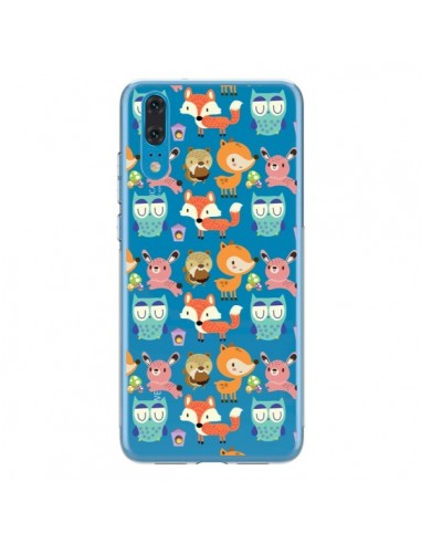 Coque Huawei P20 Renard Ecureuil Lapin Hibou Transparente - Maria Jose Da Luz