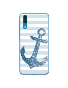 Coque Huawei P20 Ancre Bleu Navire - Monica Martinez