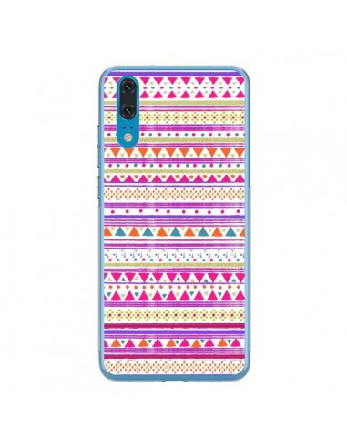 Coque Huawei P20 Bandana Rose Azteque - Monica Martinez