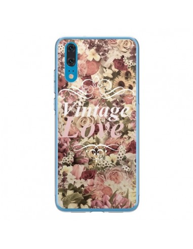 Coque Huawei P20 Vintage Love Flower - Monica Martinez