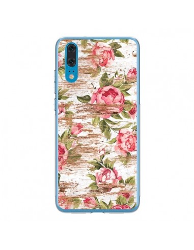 Coque Huawei P20 Eco Love Pattern Bois Fleur - Maximilian San