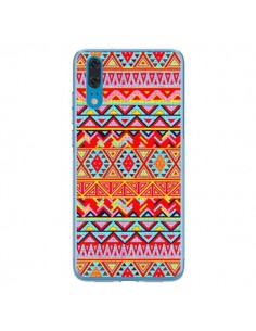 Coque Huawei P20 India Style Pattern Bois Azteque -...