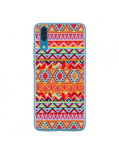 Coque Huawei P20 India Style Pattern Bois Azteque - Maximilian San