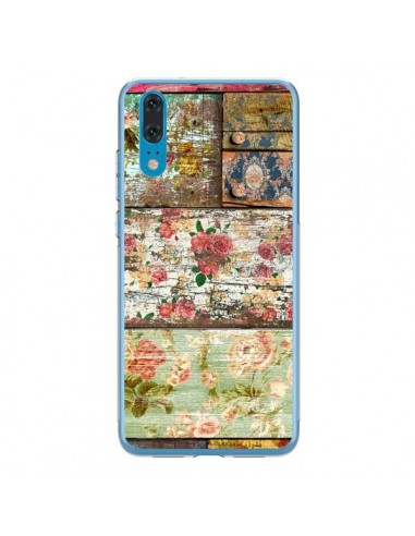 Coque Huawei P20 Lady Rococo Bois Fleur - Maximilian San