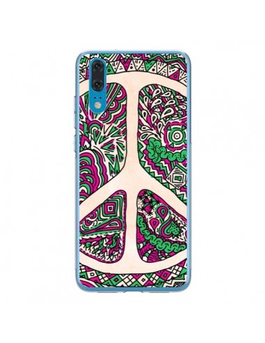 Coque Huawei P20 Peace and Love Azteque Vainilla - Maximilian San