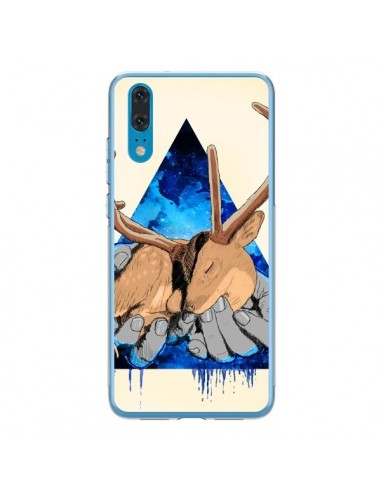 Coque Huawei P20 Cerf Triangle Seconde Chance - Maximilian San