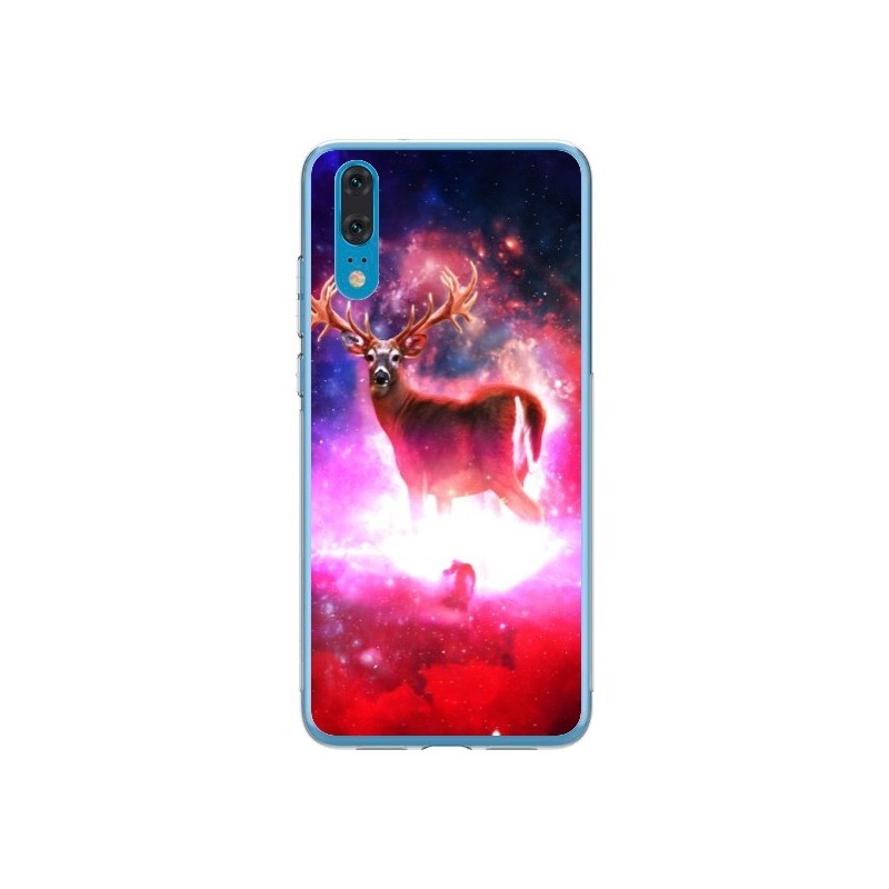 Coque Huawei P20 Cosmic Deer Cerf Galaxy - Maximilian San