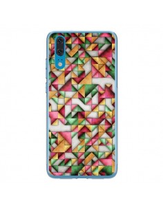 Coque Huawei P20 Azteque Triangle Geometric World -...