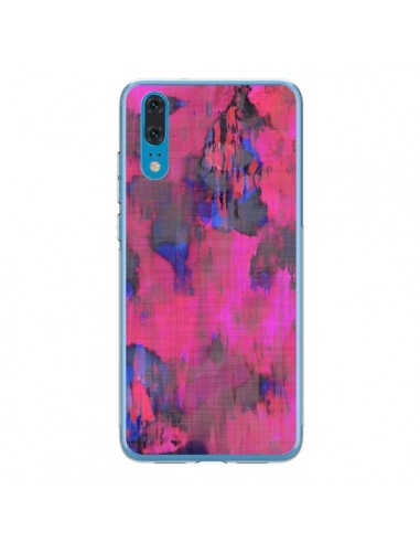 Coque Huawei P20 Fleurs Rose Lysergic Pink - Maximilian San