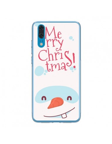 Coque Huawei P20 Bonhomme de Neige Merry Christmas Noël - Nico