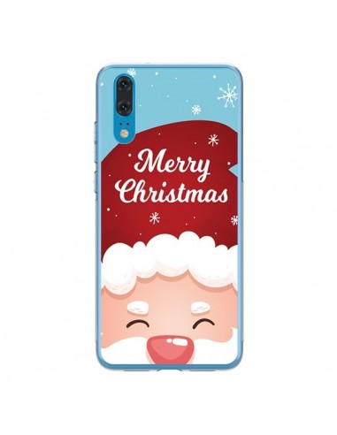 Coque Huawei P20 Bonnet du Père Noël Merry Christmas - Nico
