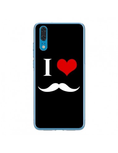 Coque Huawei P20 I Love Moustache - Nico
