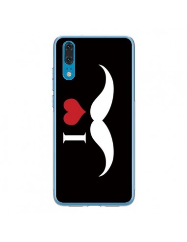 Coque Huawei P20 I Love Moustache - Nico