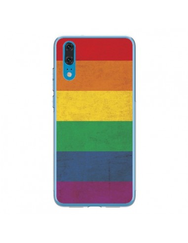 Coque Huawei P20 Drapeau Arc En Ciel Gay - Nico