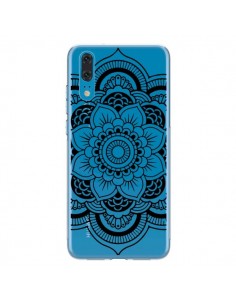 Coque Huawei P20 Mandala Noir Azteque Transparente - Nico