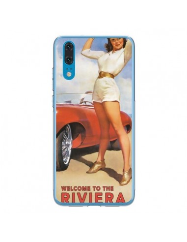 Coque Huawei P20 Welcome to the Riviera Vintage Pin Up - Nico