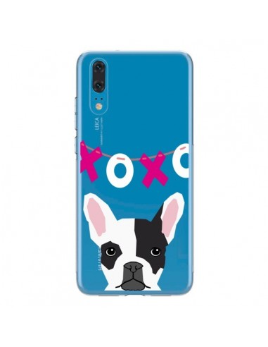 Coque Huawei P20 Bulldog Français XoXo Chien Transparente - Pet Friendly