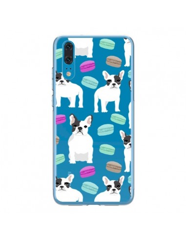 Coque Huawei P20 Chiens Bulldog Français Macarons Transparente - Pet Friendly