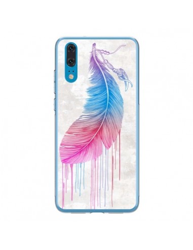 Coque Huawei P20 Plume arc-en-ciel - Rachel Caldwell