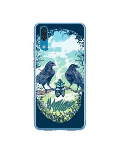 Coque Huawei P20 Tête de Mort Nature - Rachel Caldwell