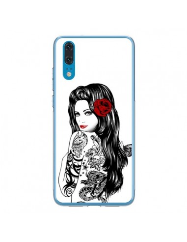 Coque Huawei P20 Tattoo Girl Lolita - Rachel Caldwell