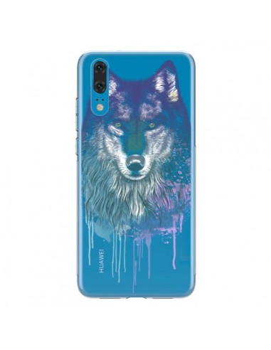 Coque Huawei P20 Loup Wolf Animal Transparente - Rachel Caldwell