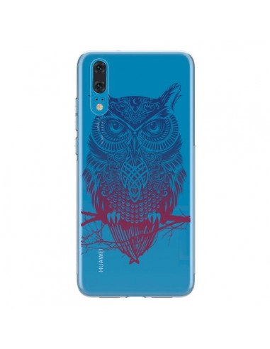 Coque Huawei P20 Hibou Chouette Owl Transparente - Rachel Caldwell