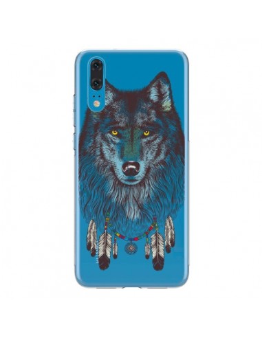 Coque Huawei P20 Loup Wolf Attrape Reves Transparente - Rachel Caldwell