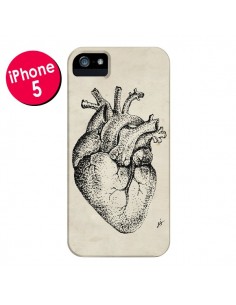 Coque Coeur Vintage pour iPhone 5 et 5S - Tipsy Eyes