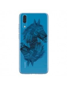 Coque Huawei P20 Cheval Horse Double Transparente -...