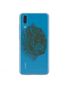 Coque Huawei P20 Buffalo Bison Transparente - Rachel...