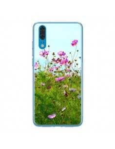 Coque Huawei P20 Fleurs Roses Champ - R Delean