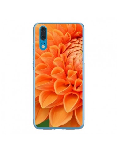 Coque Huawei P20 Fleurs oranges flower - R Delean