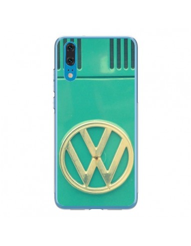 Coque Huawei P20 Groovy Van Hippie VW Bleu - R Delean